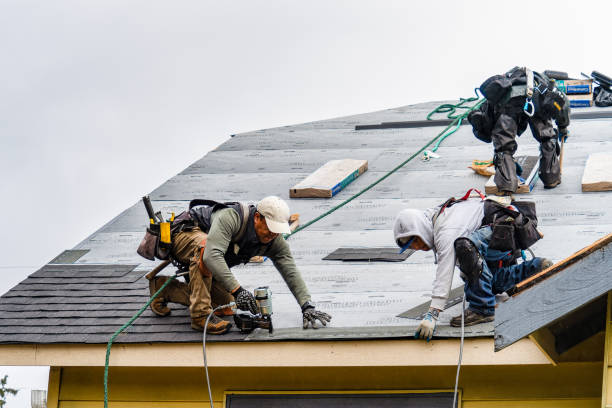 Professional Gutter Installation technician working in York, PA